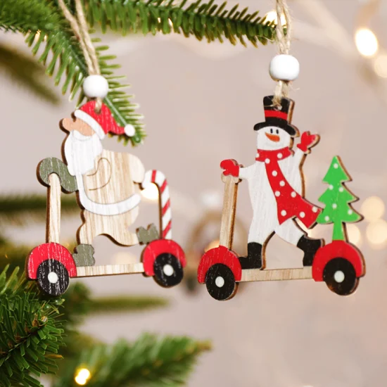 Pendentifs d'arbre de noël, bonhomme de neige, artisanat suspendu, décoration pour la maison